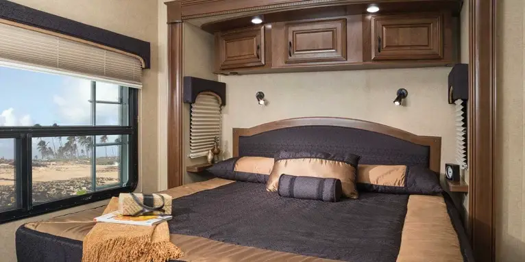Bedroom in an RV