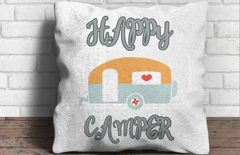 Happy Camper Pillow
