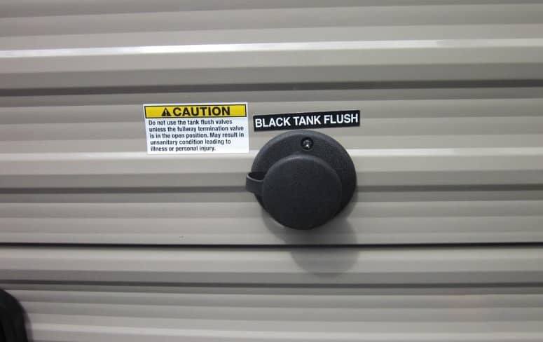 Closed Black Tank Flush