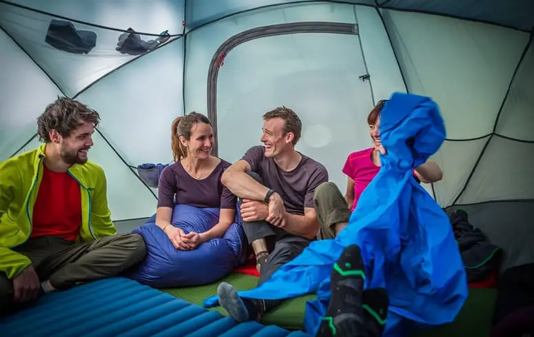 Group Of People Inside Tent