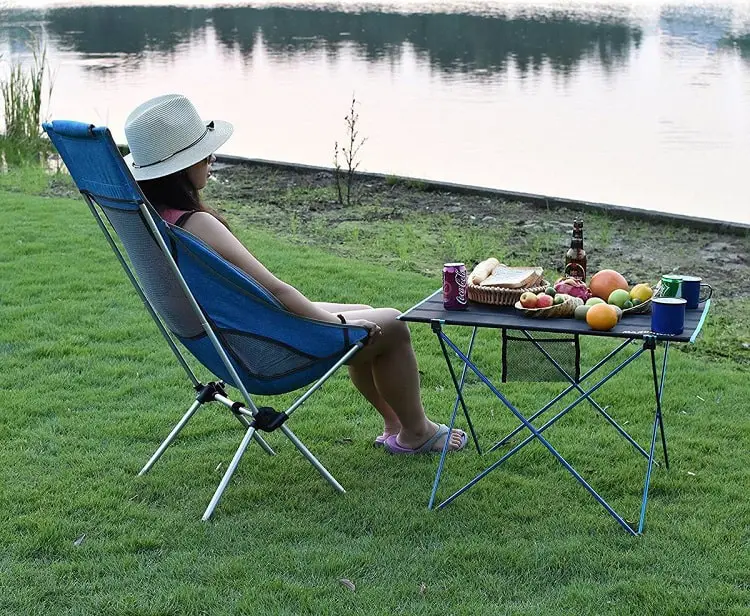 Comfortable camping chair