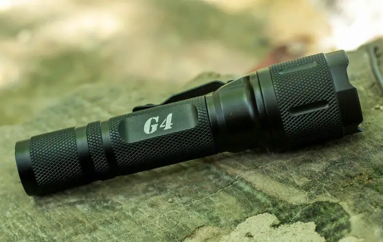 tactical flashlight as part of backpacking checklist