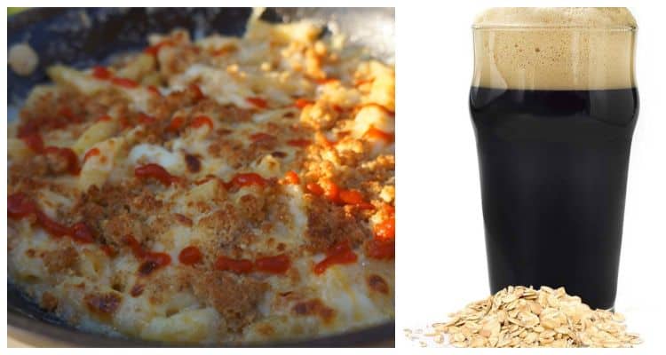 oatmeal stout and mac and cheese