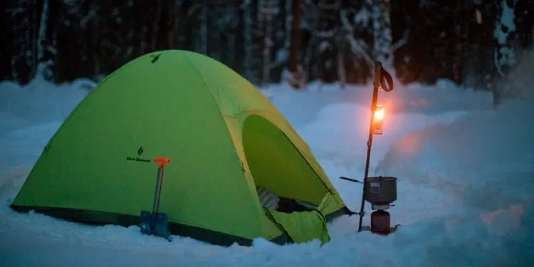 Tent In Snow