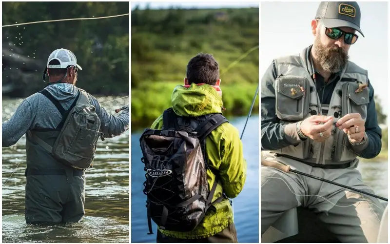 Slingpack vs Backpack vs Fishing vest