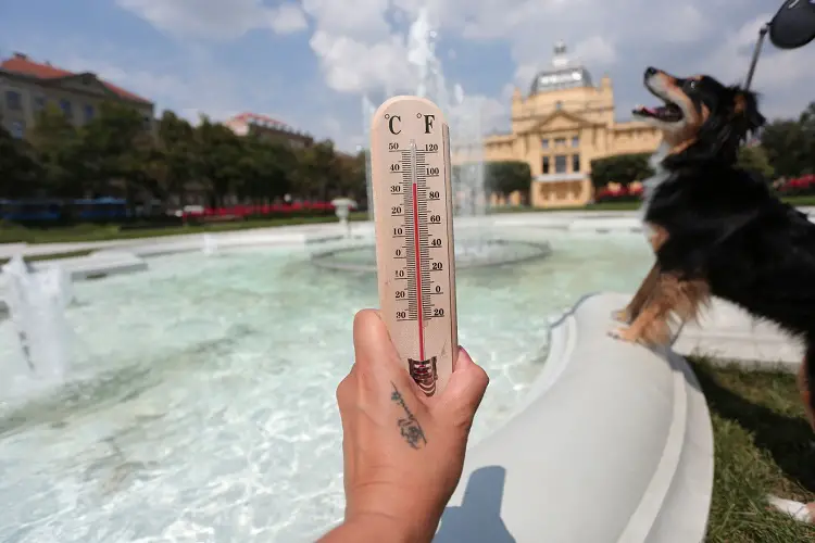 heatwave at the fountain