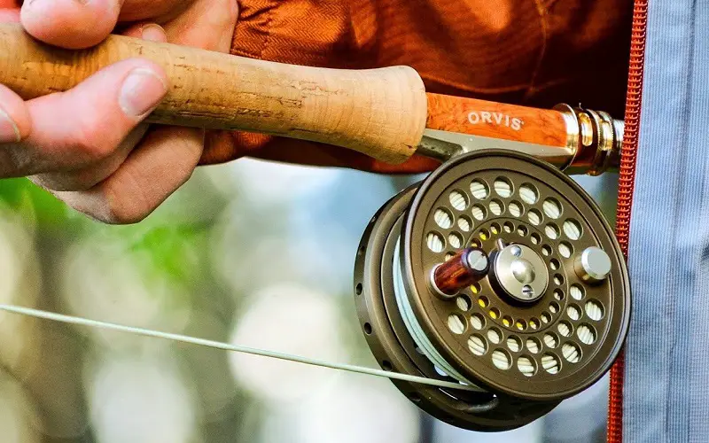 Reel for fly fishing