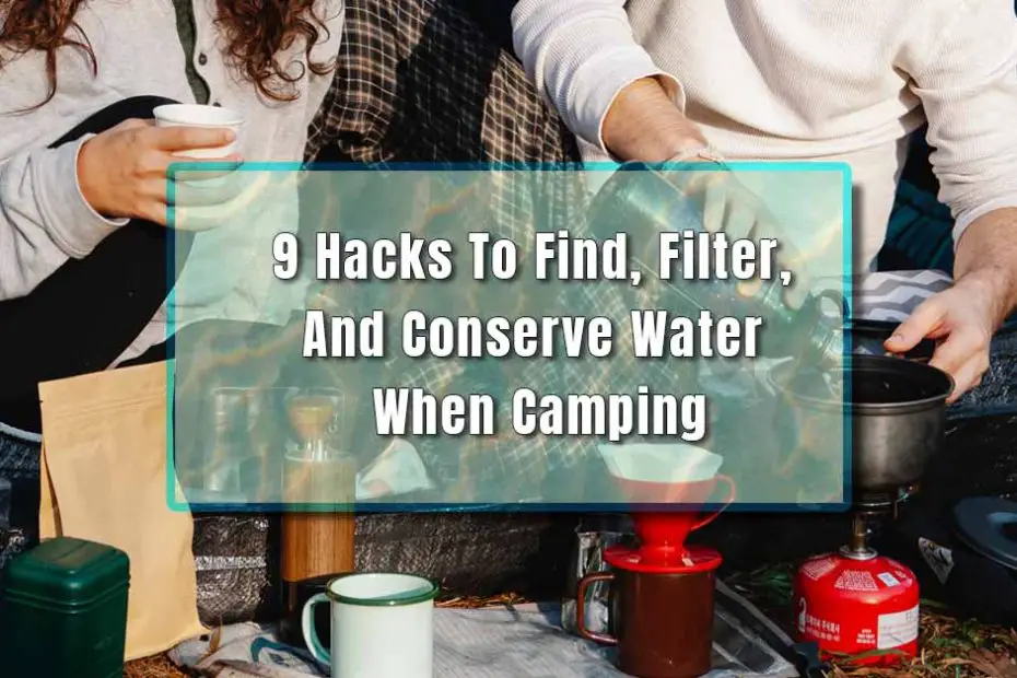 conserve water when camping