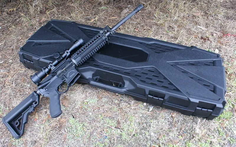 rifle outside of a rifle case