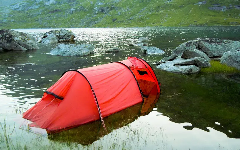 Avoid camping near rivers