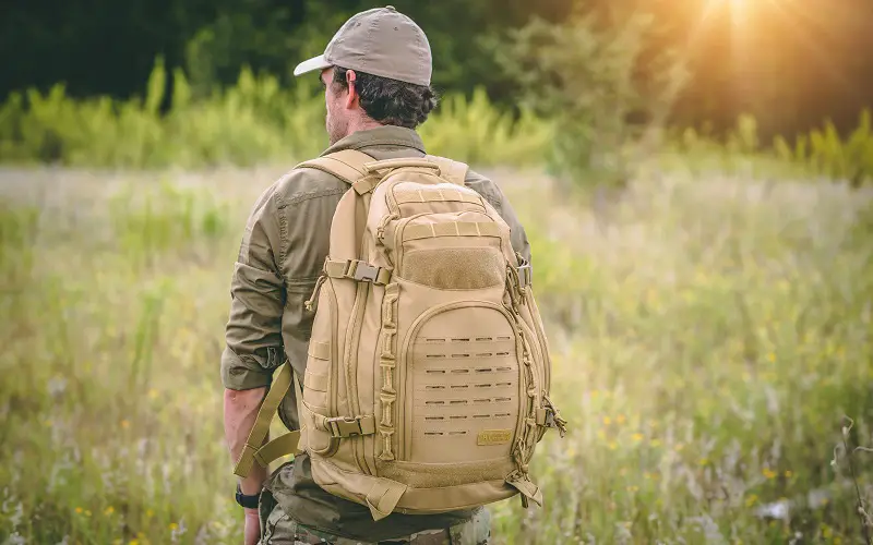 using a tactical backpack